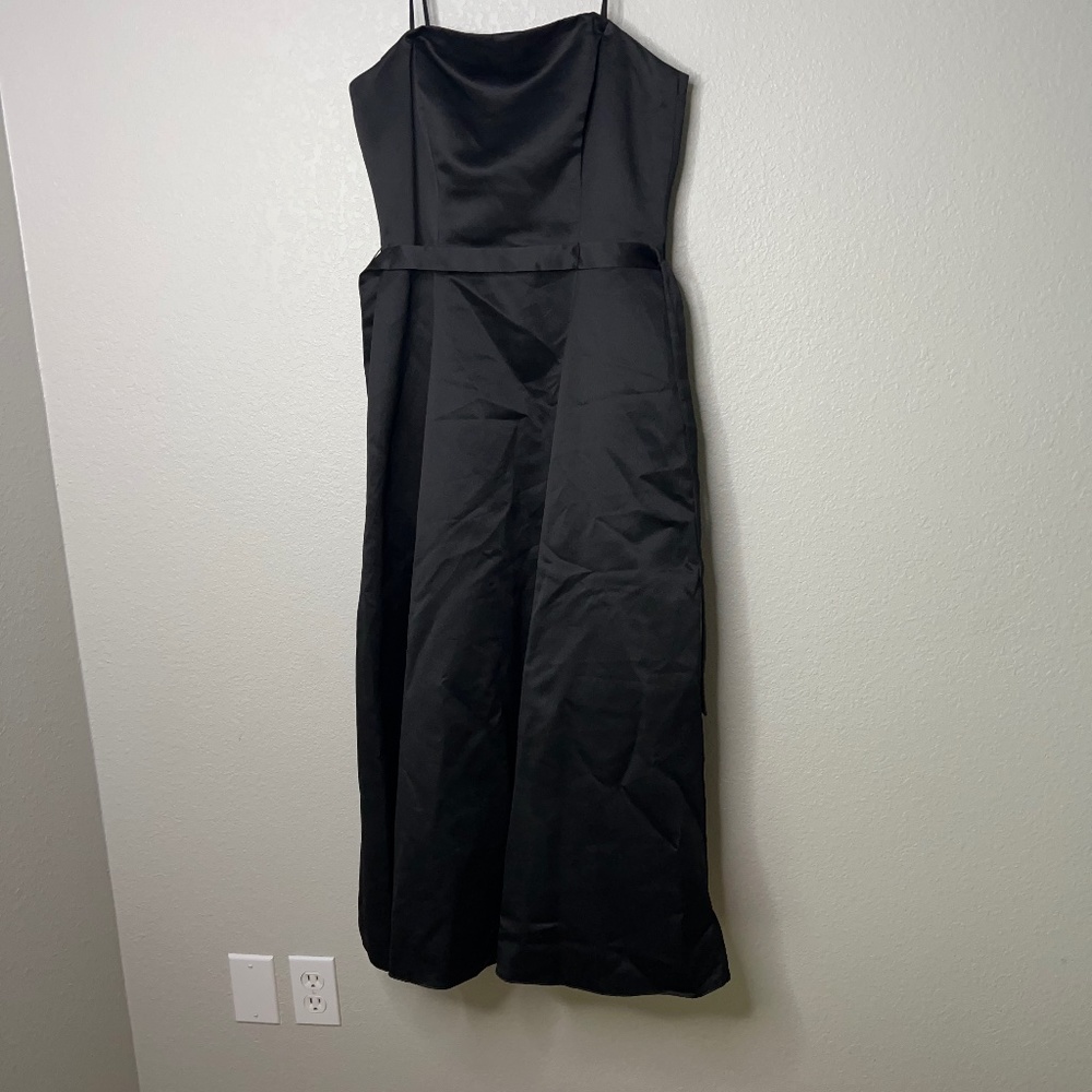 Adrianna Pappell strapless with belt LBD